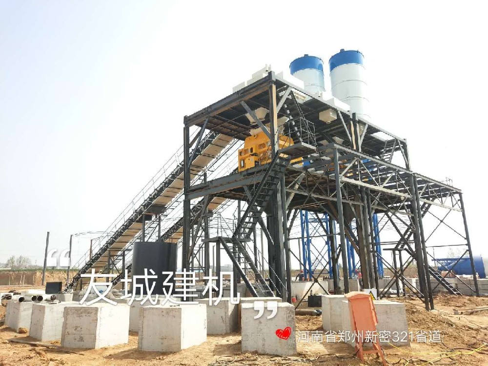 A customer in Jiangxi, China, purchased an HZS120 concrete batching plant from Aosenqi.